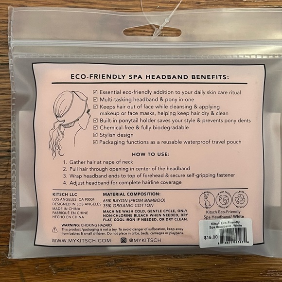 Eco-friendly Spa Headband—NWT - Picture 2 of 2